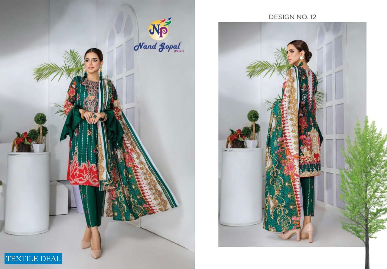 Nand Gopal Sofiya Karachi Cotton Dress Material
