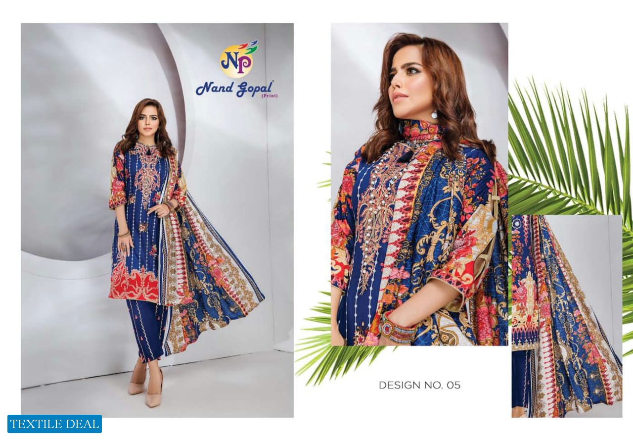 Nand Gopal Sofiya Karachi Cotton Dress Material