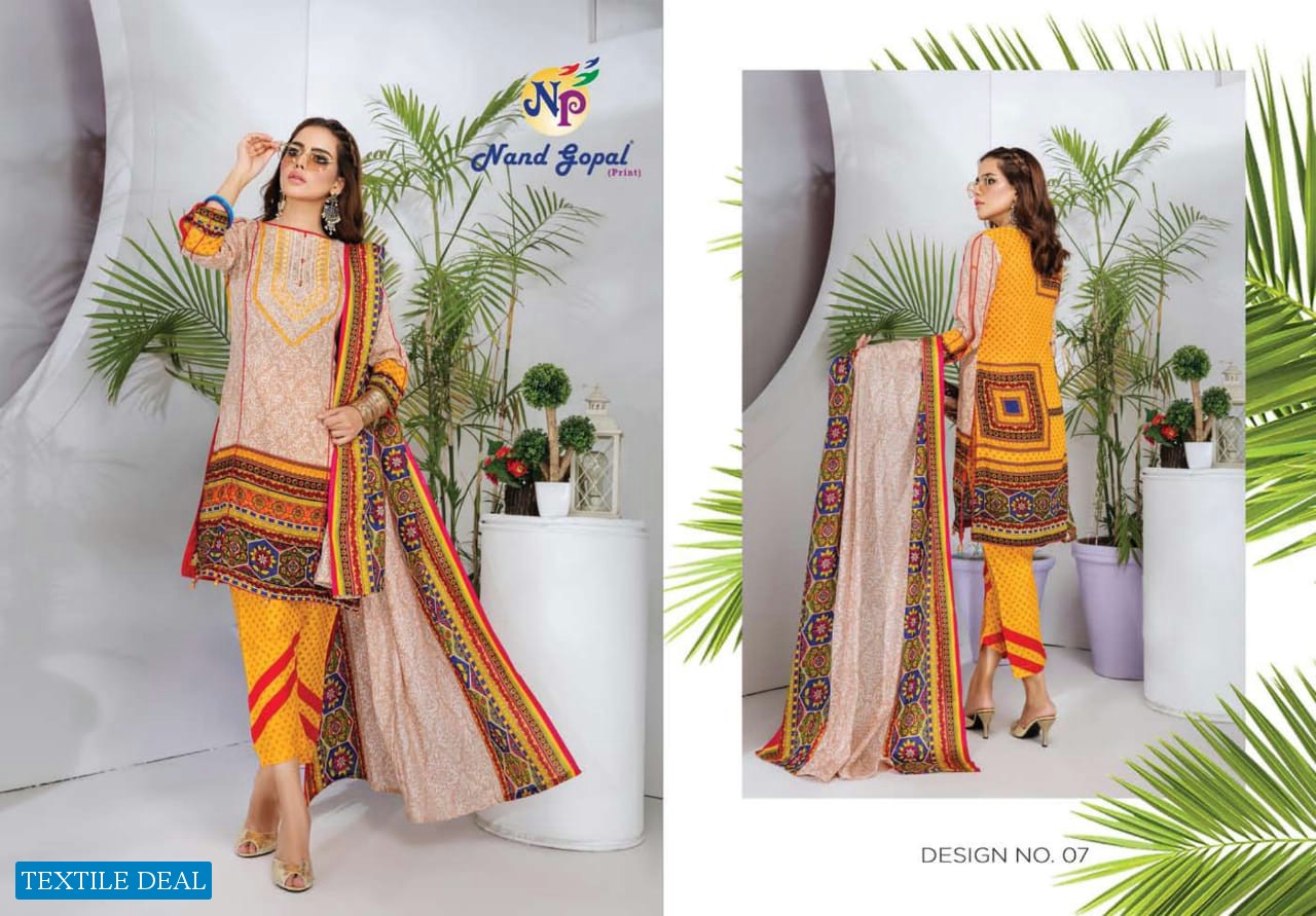 Nand Gopal Sofiya Karachi Cotton Dress Material