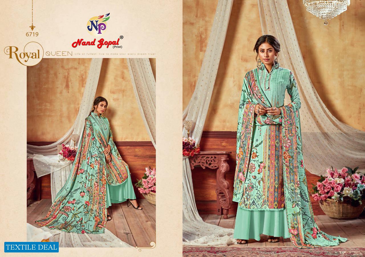 Nand Gopal Taj Karachi Printed Dress Material Catalogs