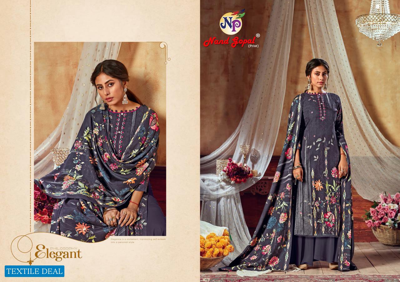 Nand Gopal Taj Karachi Printed Dress Material Catalogs