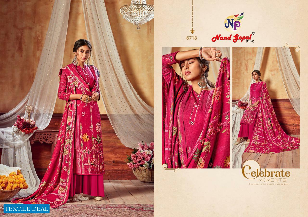 Nand Gopal Taj Karachi Printed Dress Material Catalogs