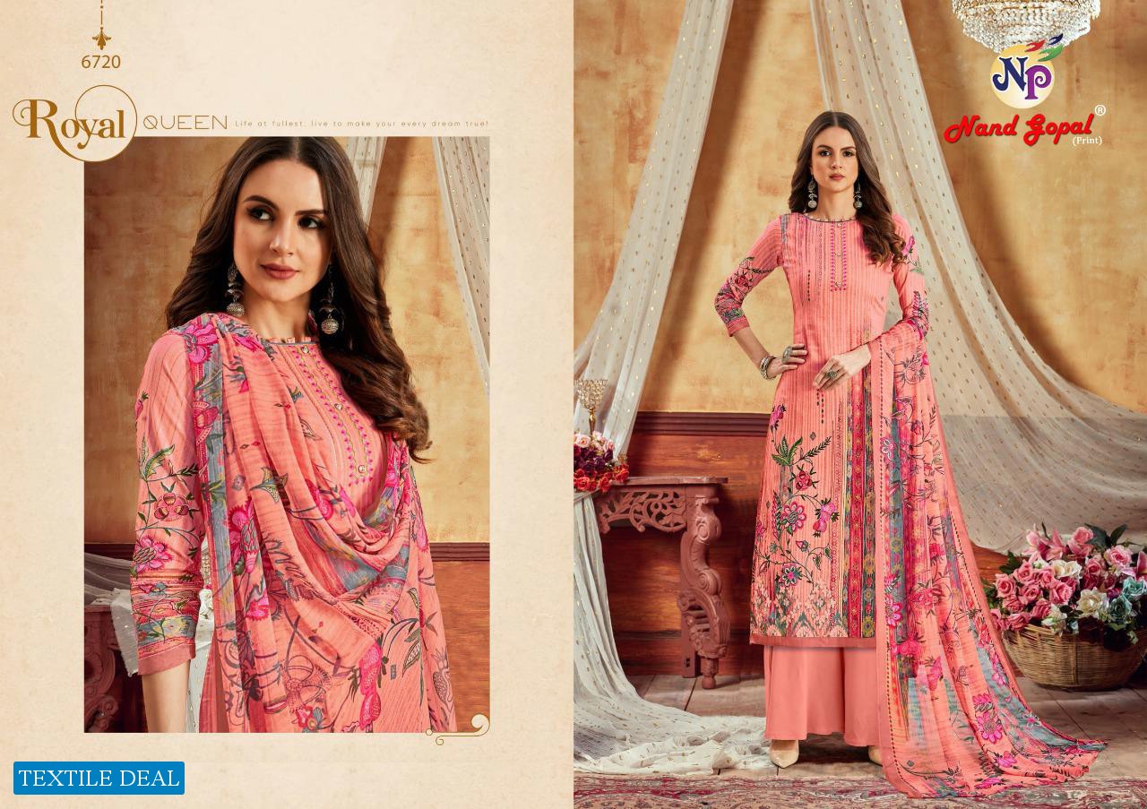 Nand Gopal Taj Karachi Printed Dress Material Catalogs