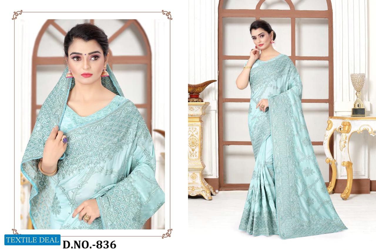 Nari Glimpse Wholesale Heavy Resham Indian Saree Blouse