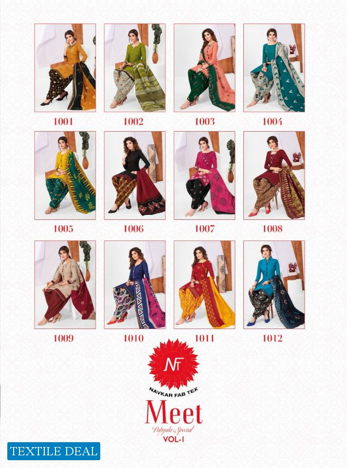 Navkar Meet Patiyala Special Vol-1 Wholesale Shopping Dress Material