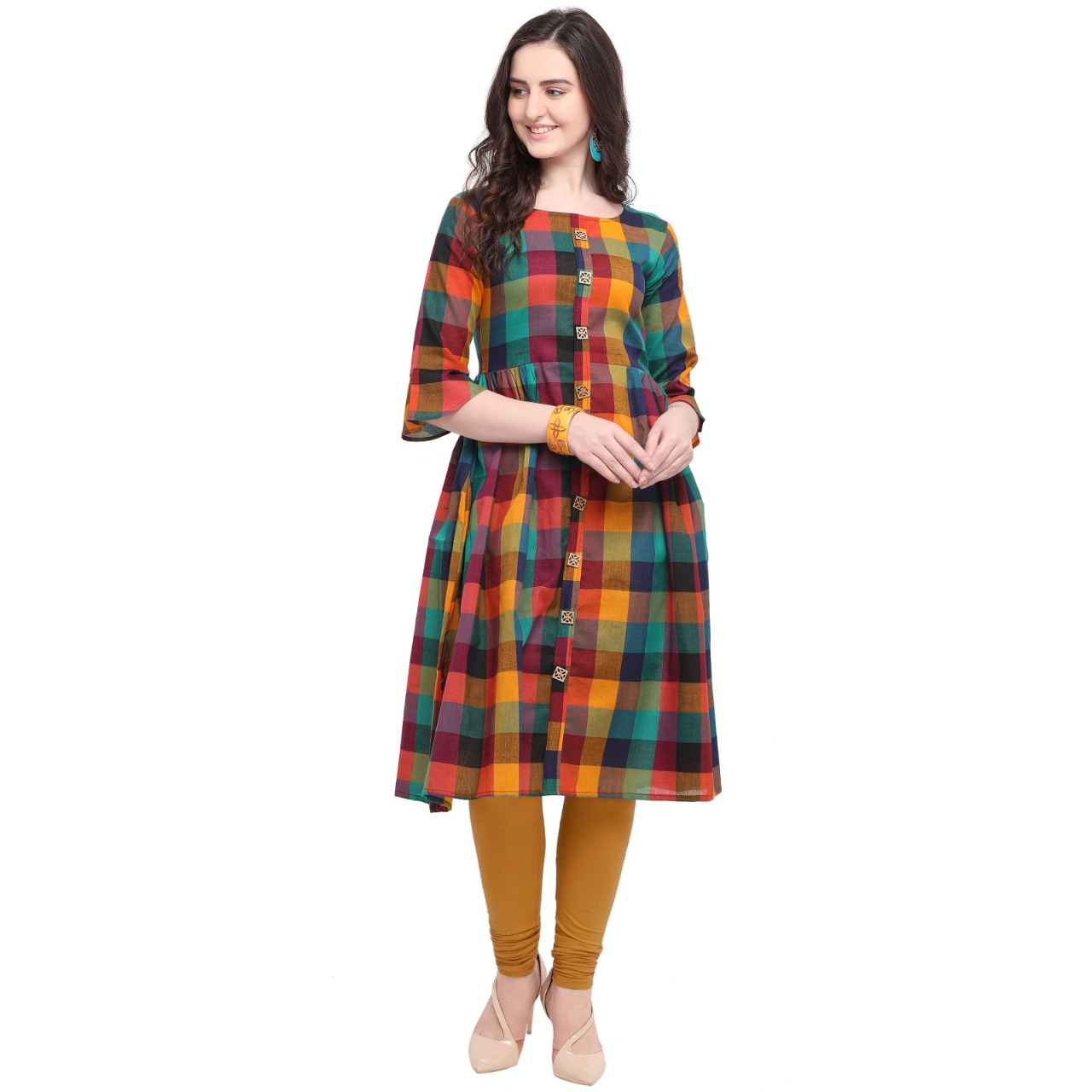 Navya checks Pure Cotton kurti wholesale in india