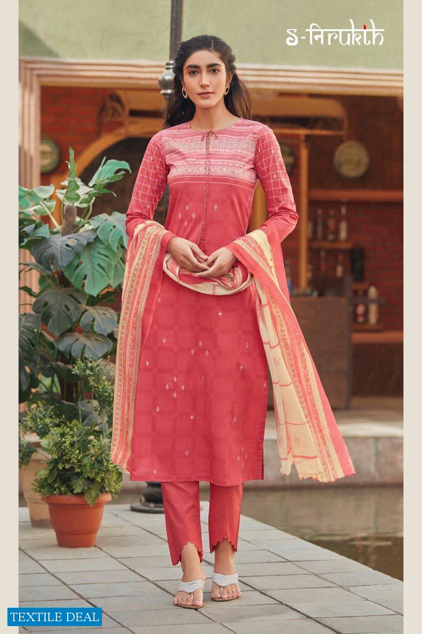 Nirukth Rukhsar Wholesale Cambric Print With Mirror Work Dress