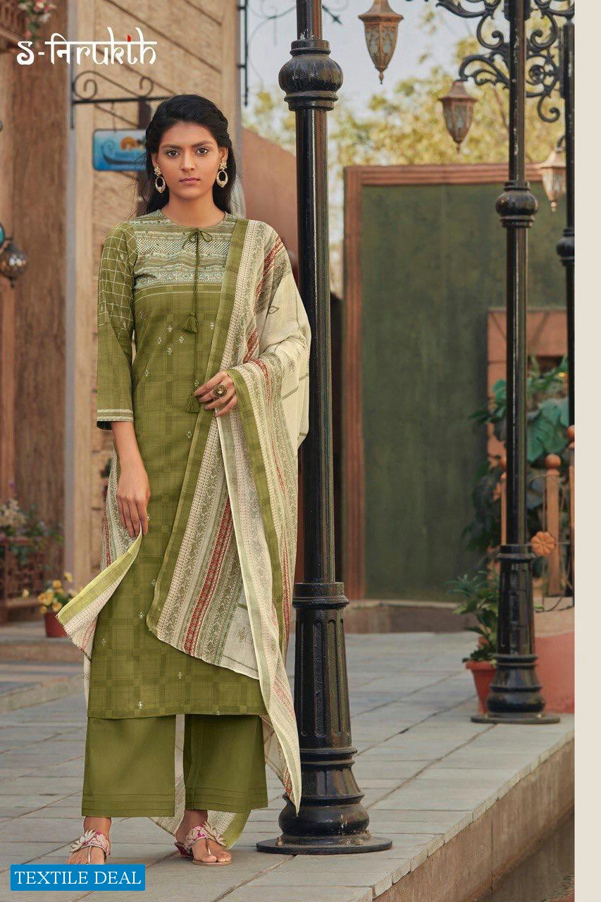 Nirukth Rukhsar Wholesale Cambric Print With Mirror Work Dress