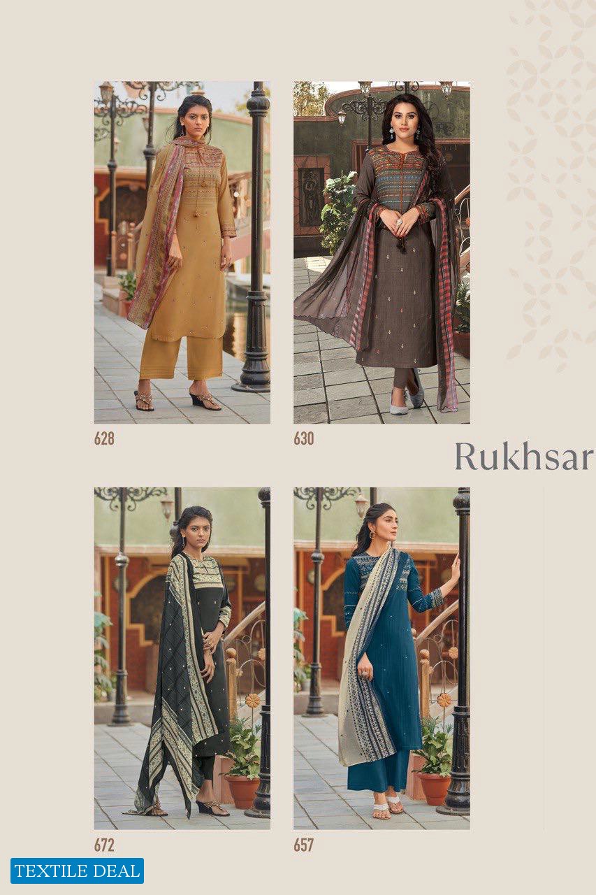 Nirukth Rukhsar Wholesale Cambric Print With Mirror Work Dress