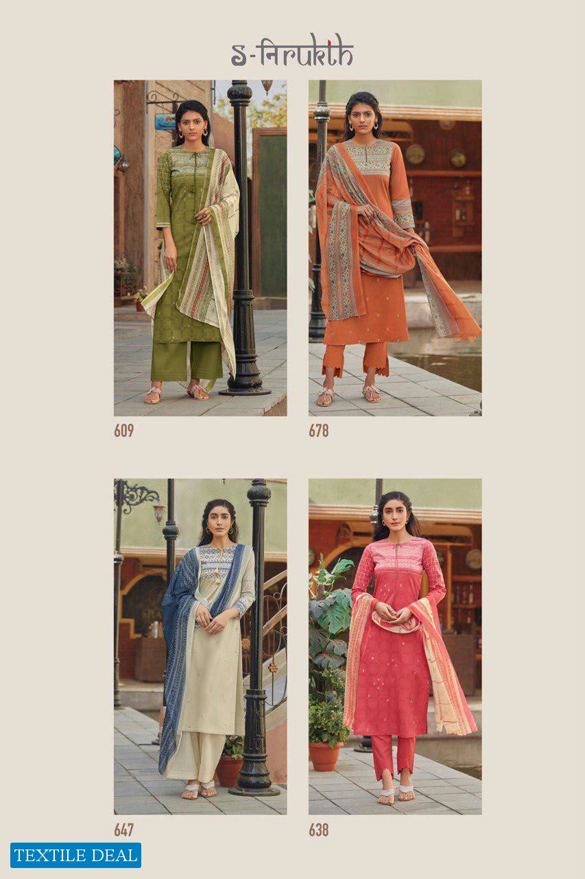 Nirukth Rukhsar Wholesale Cambric Print With Mirror Work Dress