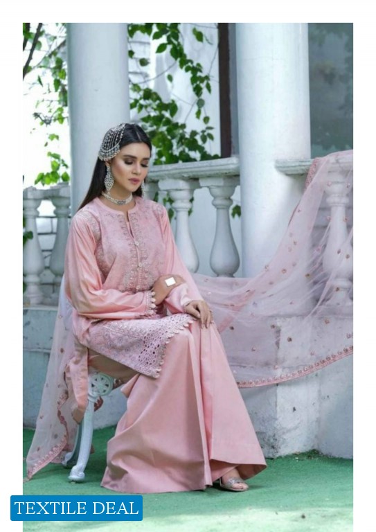 Nisa by Anamta Embroidered  Schiffli Lawn suit