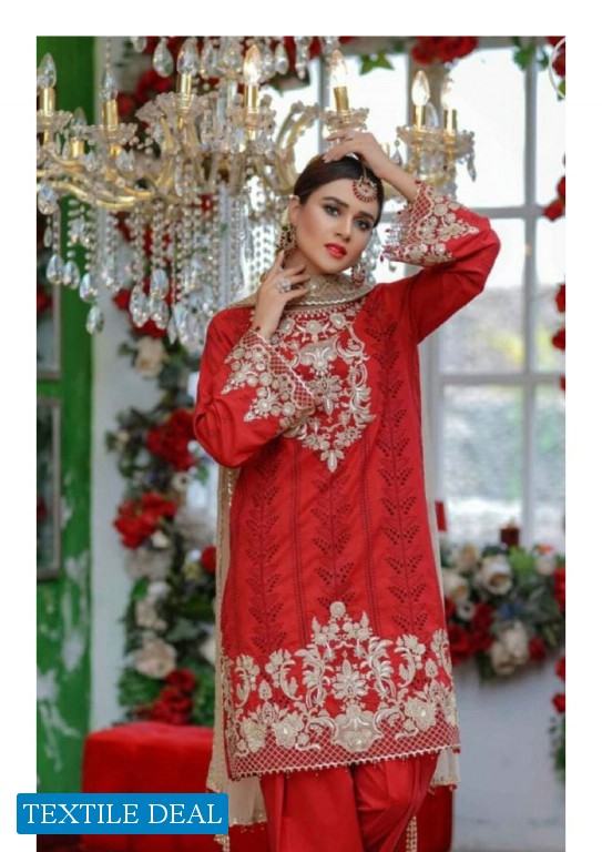 Nisa by Anamta Embroidered  Schiffli Lawn suit