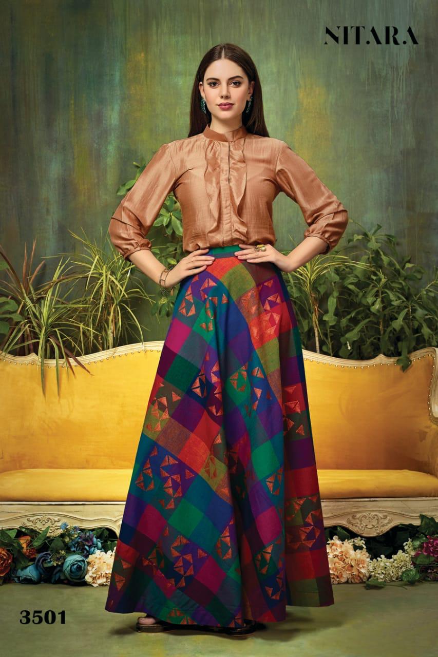 Nitara Sparkle Vol-3 Wholesale Designer Top And Skirt