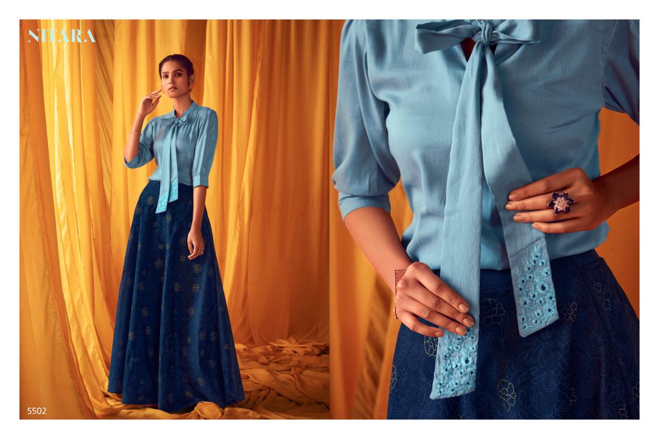 Nitara Sparkle Vol-5 Wholesale Designer Top And Skirt