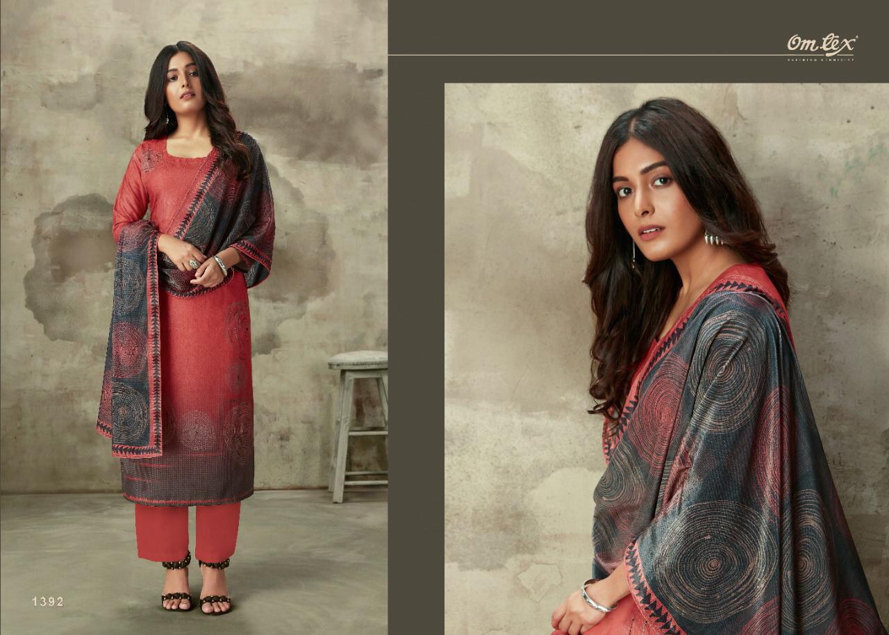 OMTEX LAUNCH BODHI PASHMINA DIGITAL PRINT WITH HANDWORK SALWAR KAMEEZ