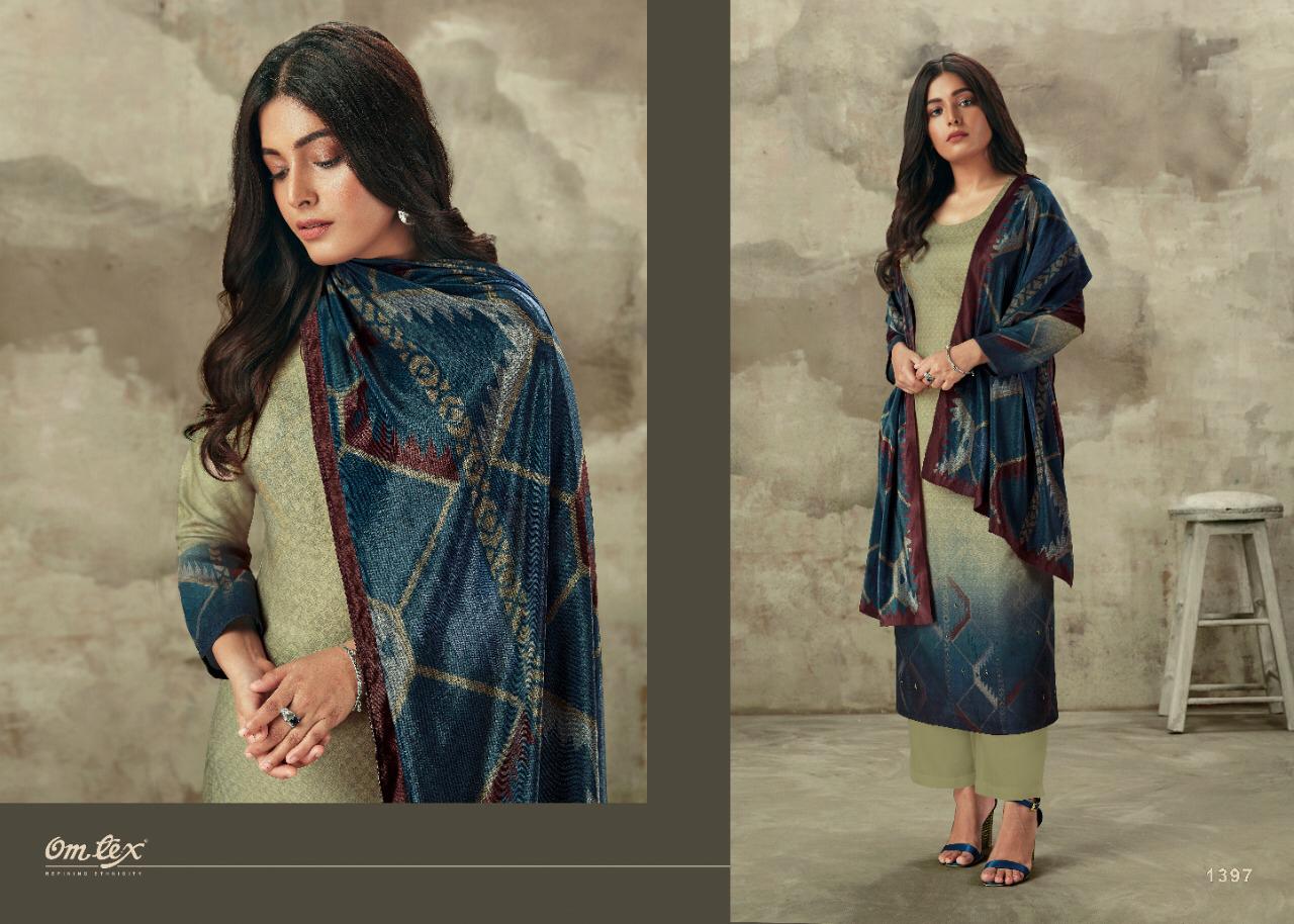 OMTEX LAUNCH BODHI PASHMINA DIGITAL PRINT WITH HANDWORK SALWAR KAMEEZ
