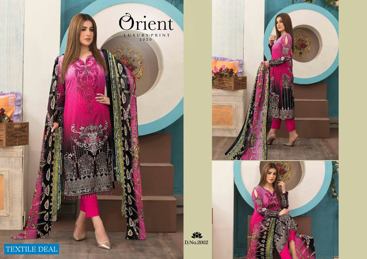 ORIENT LUXURY PRINT 2020 VOL 1 PURE COTTON CASUAL WEAR SALWAR SUITS