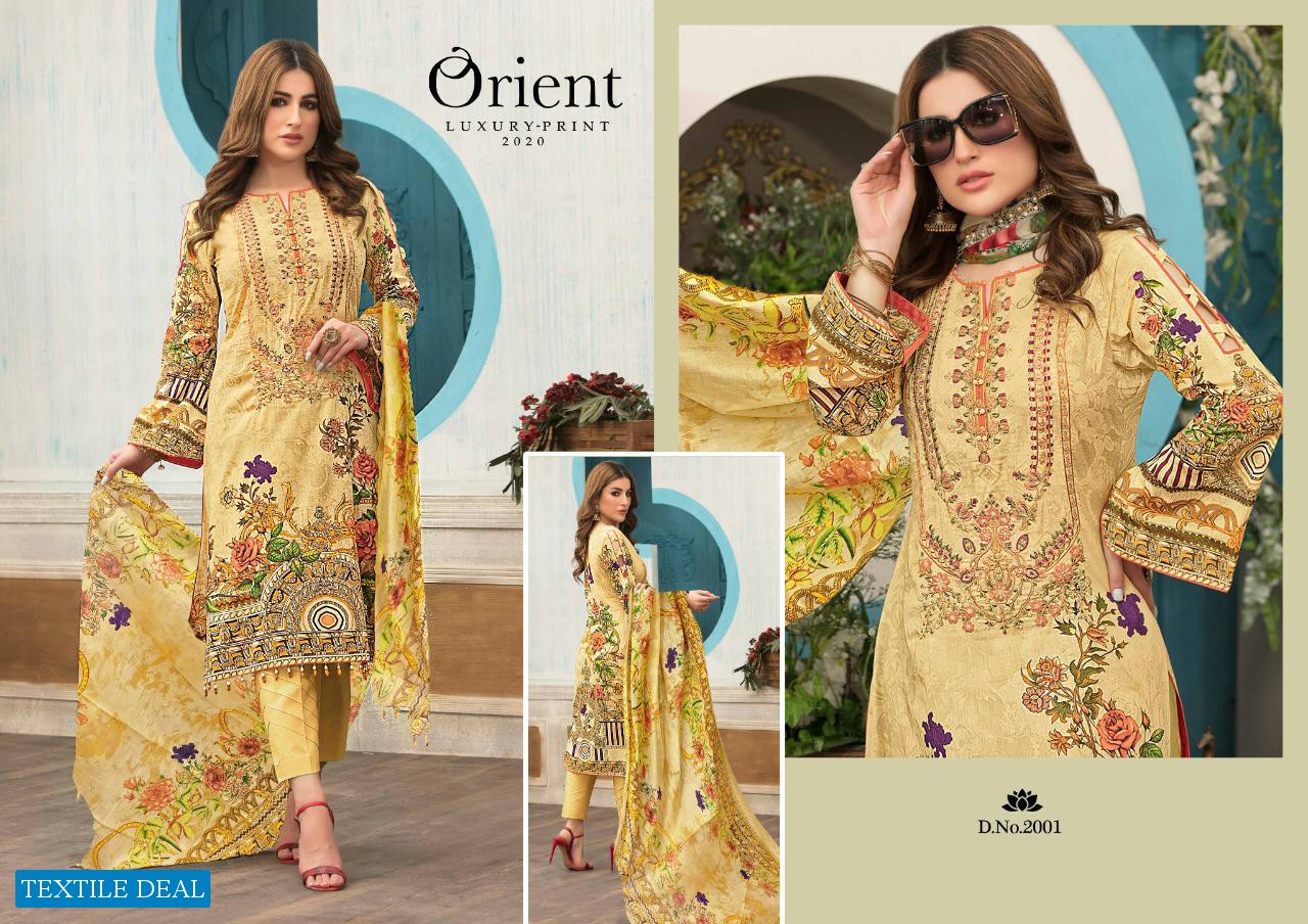 ORIENT LUXURY PRINT 2020 VOL 1 PURE COTTON CASUAL WEAR SALWAR SUITS