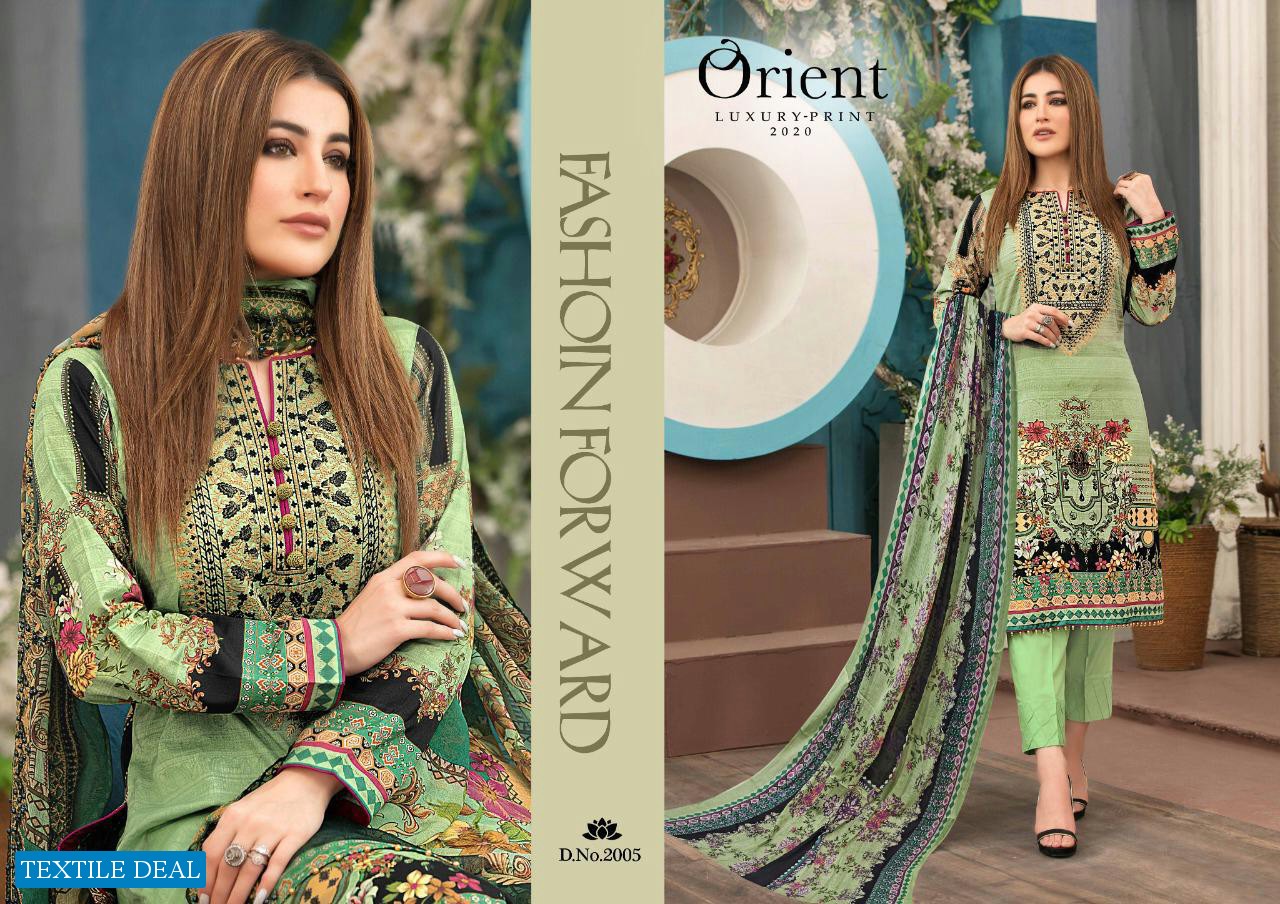 ORIENT LUXURY PRINT 2020 VOL 1 PURE COTTON CASUAL WEAR SALWAR SUITS