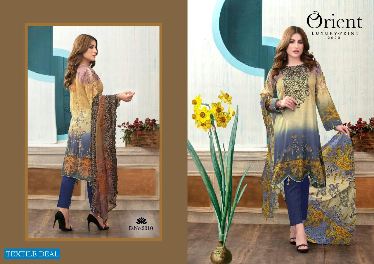 ORIENT LUXURY PRINT 2020 VOL 1 PURE COTTON CASUAL WEAR SALWAR SUITS