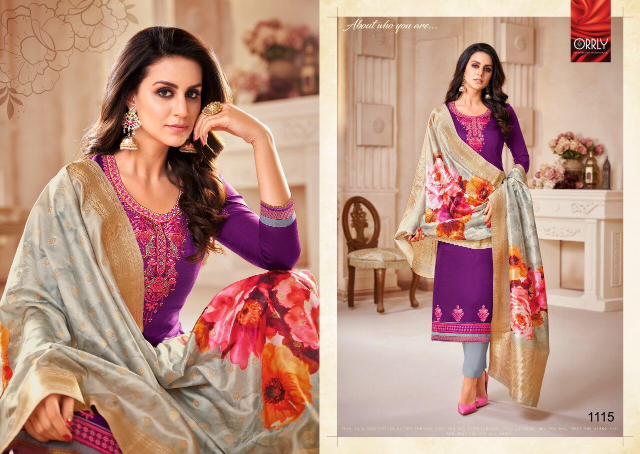 ORRLY PRESENT ORRLY VOL 3 JAM SATIN COTTON WITH EMBROIDERY WORK SALWAR SUIT WITH DIGITAL PRINT DUPATTA