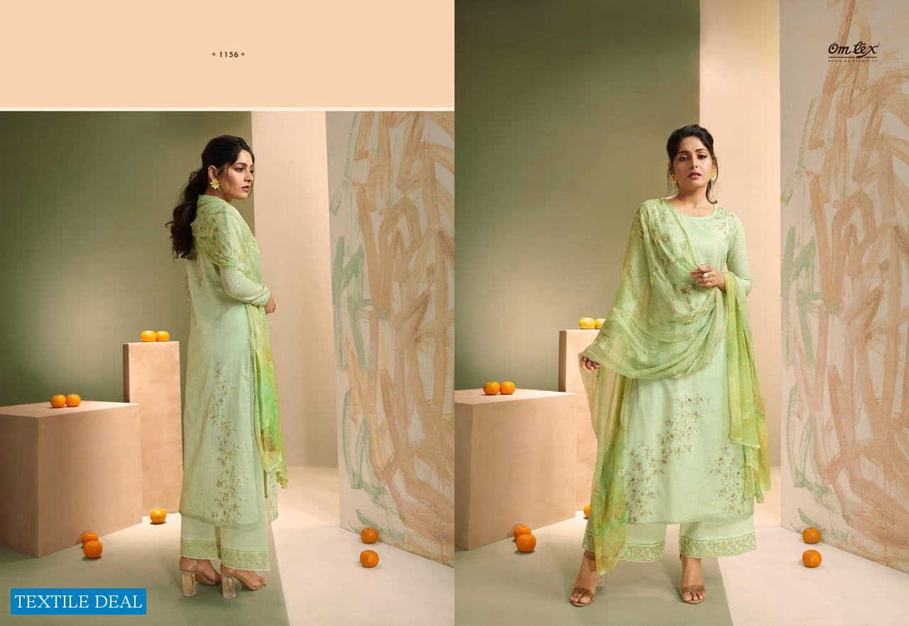 Omtex Vaidi Wholesale Shopping Royal Linen embroidery Salwar Kameez