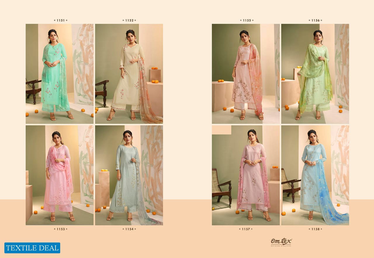 Omtex Vaidi Wholesale Shopping Royal Linen embroidery Salwar Kameez