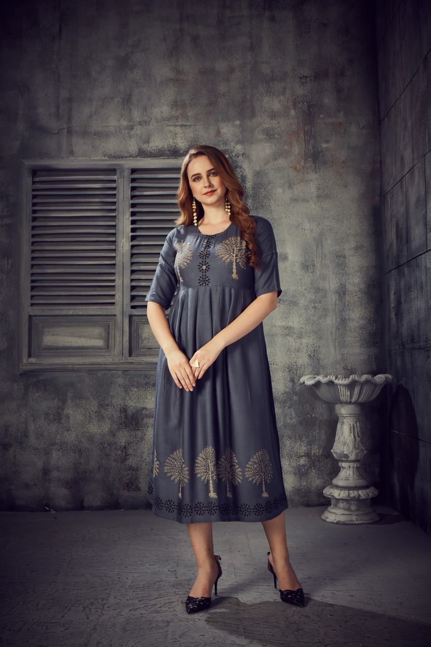One piece With Hand work touch kurti wholesale in india