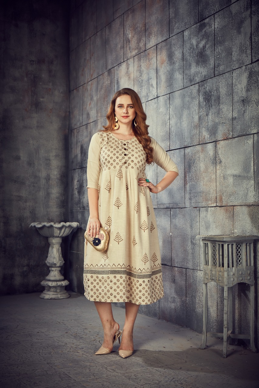 One piece With Hand work touch kurti wholesale in india