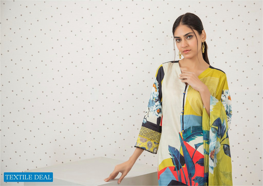 Orchid Printed Lawn With Silk Dupatta Wholesale Shopping Pakistani Suits