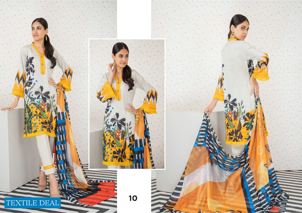 Orchid Printed Lawn With Silk Dupatta Wholesale Shopping Pakistani Suits