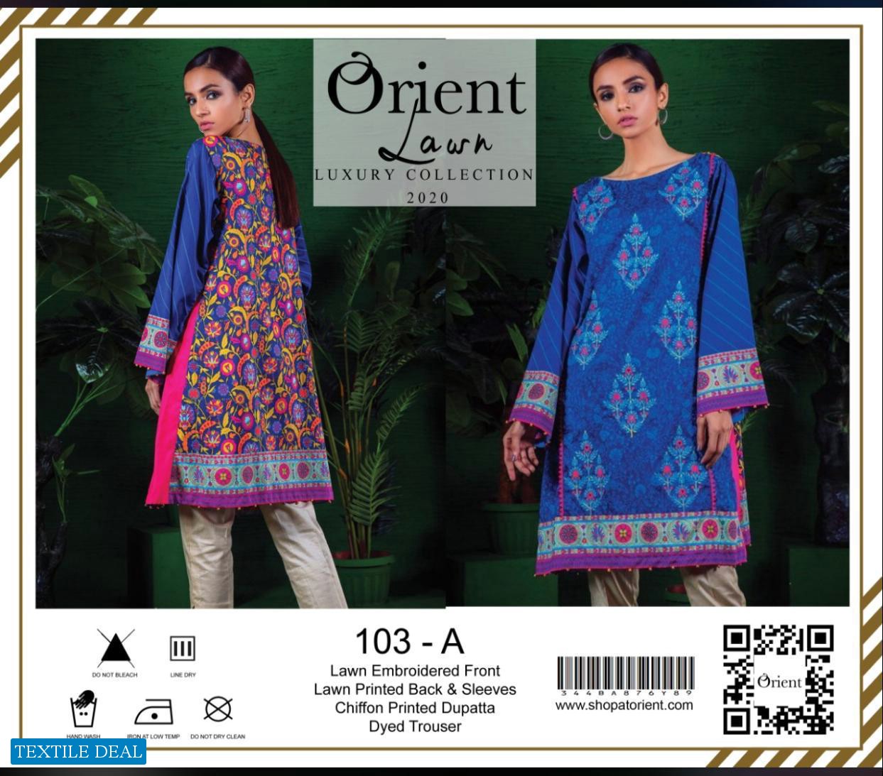 Orient Lawn Collection 2020 Wholesale Pakistani Branded Dresses