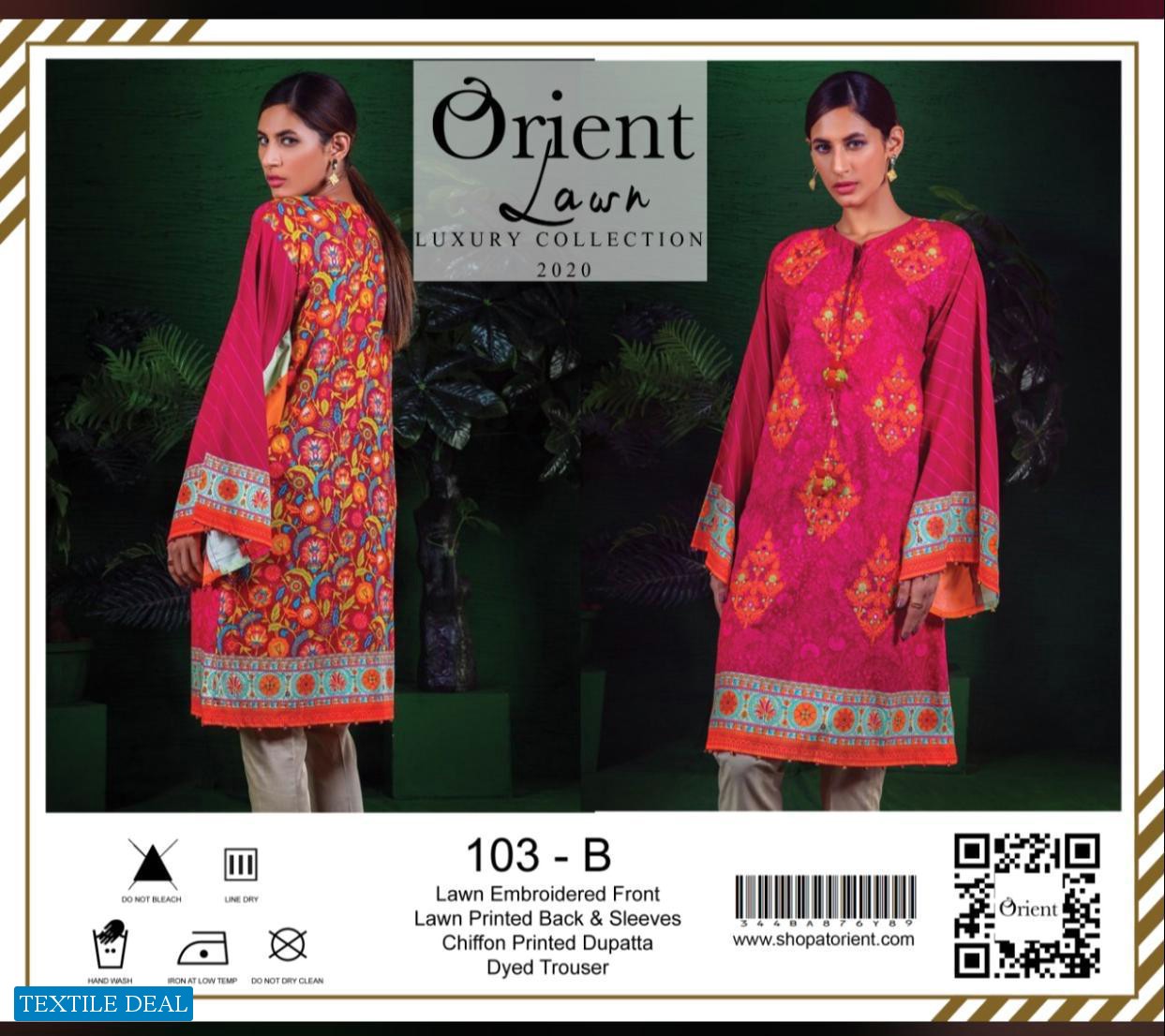 Orient Lawn Collection 2020 Wholesale Pakistani Branded Dresses