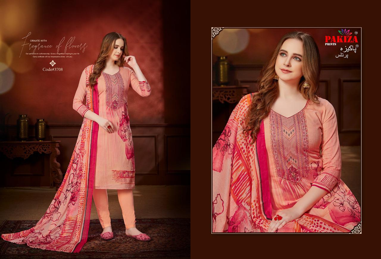 PAKIZA PRINT SANA SAFINAZ VOL 37 COTTON KARACHI LADIES SUITS WHOLESALER