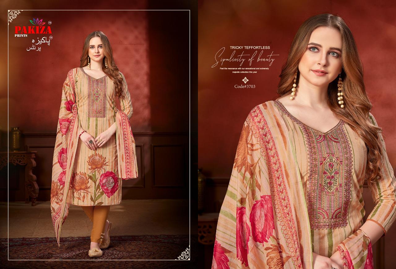 PAKIZA PRINT SANA SAFINAZ VOL 37 COTTON KARACHI LADIES SUITS WHOLESALER