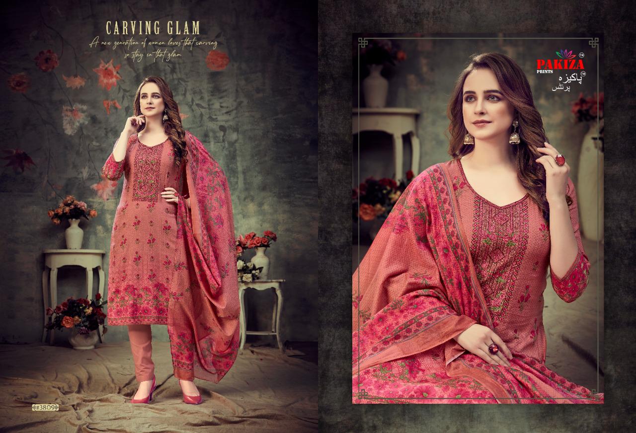 PAKIZA PRINTS PRESENTING SANA SAFINAZ VOL 38 CAMBRIC COTTON CASUAL WEAR SUIT SELLER