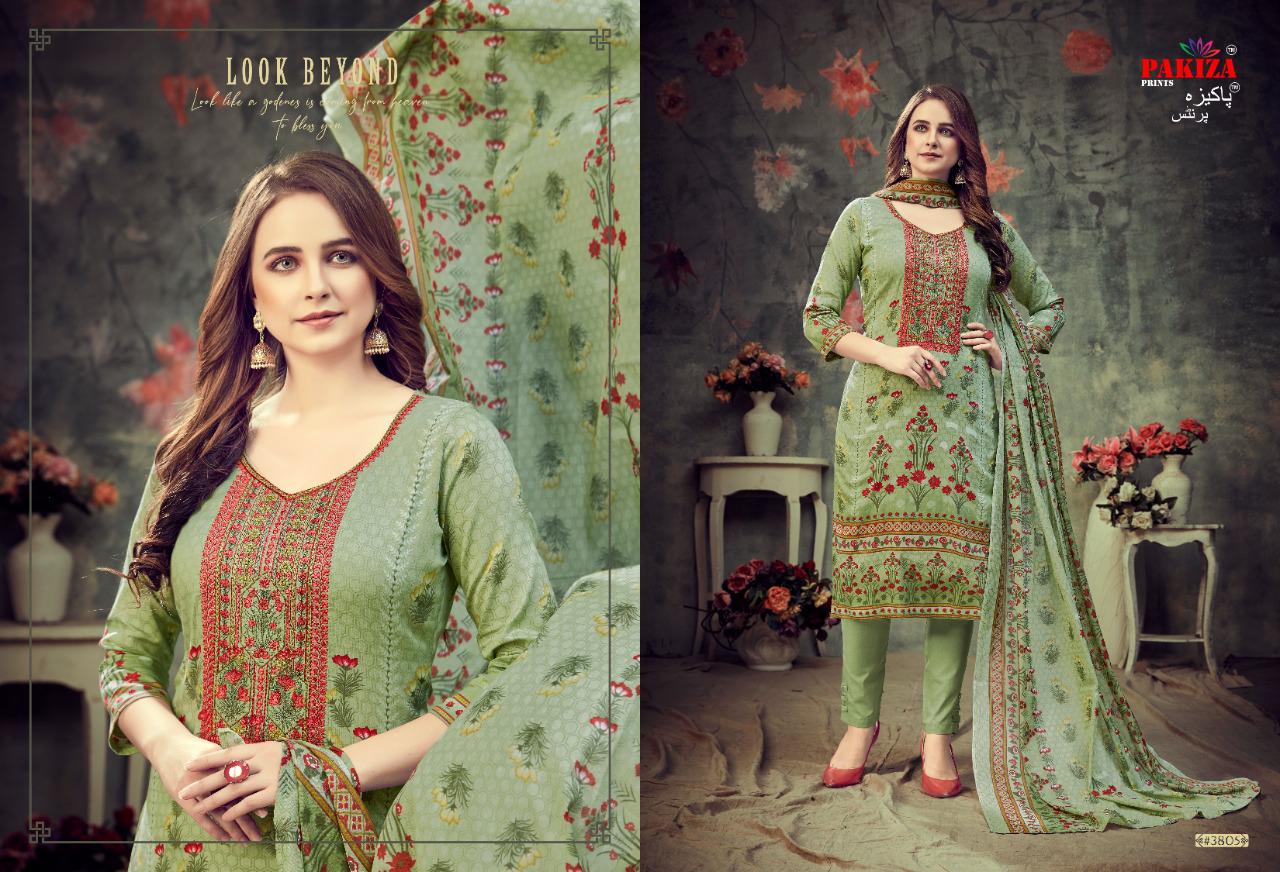 PAKIZA PRINTS PRESENTING SANA SAFINAZ VOL 38 CAMBRIC COTTON CASUAL WEAR SUIT SELLER