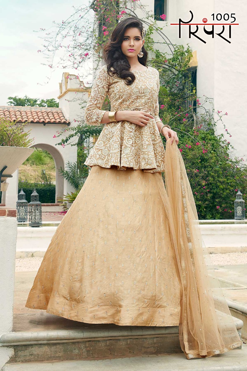 PARAMPARA VOL 1 DESIGNER GOWN AND CROP TOP EXCLUSIVE COLLECTION