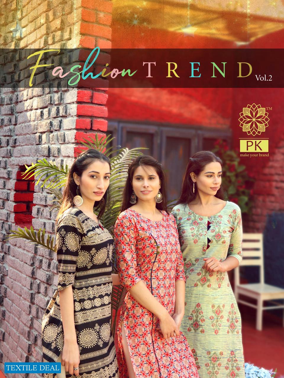 PK Fashion Trend Vol-2 Wholesale Long Ready Made Kurtis