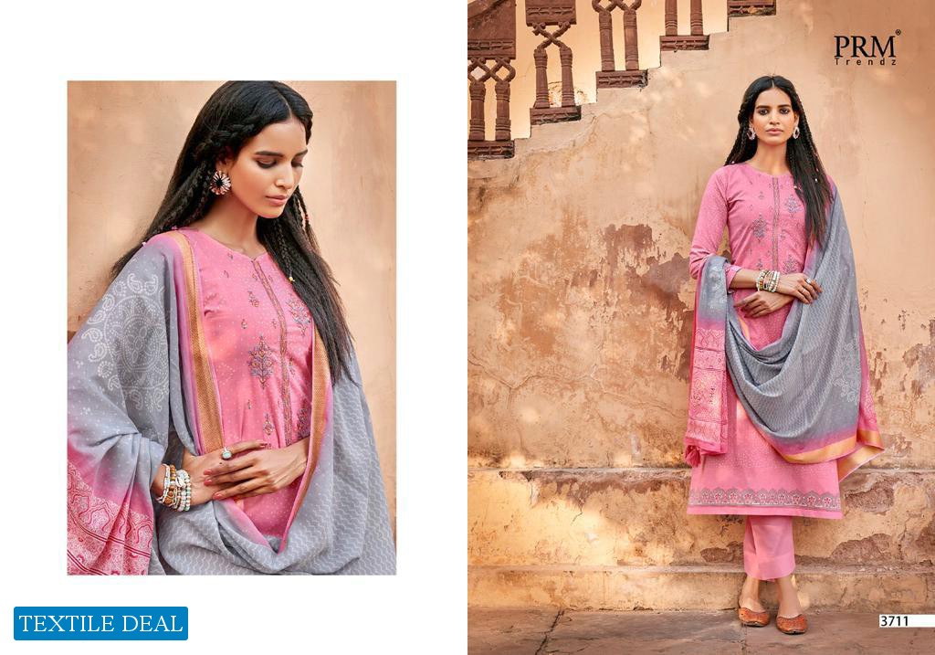 PRM Ruhnaz Wholesale Pure Lawn Cotton Dress Material