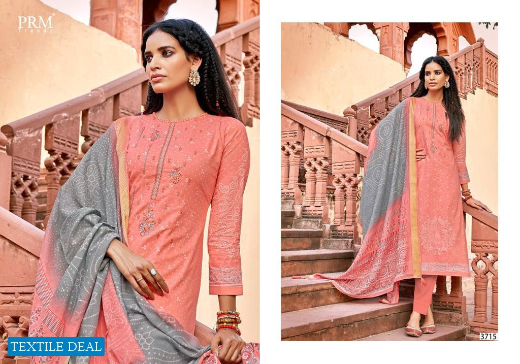 PRM Ruhnaz Wholesale Pure Lawn Cotton Dress Material