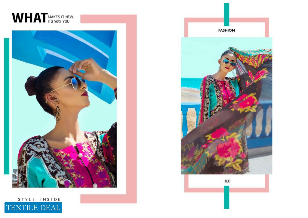 PUKHRAJ DESIGNER EMBROIDERED LAWN COLLECTION VOL-2  2020 by GM TEXTILES