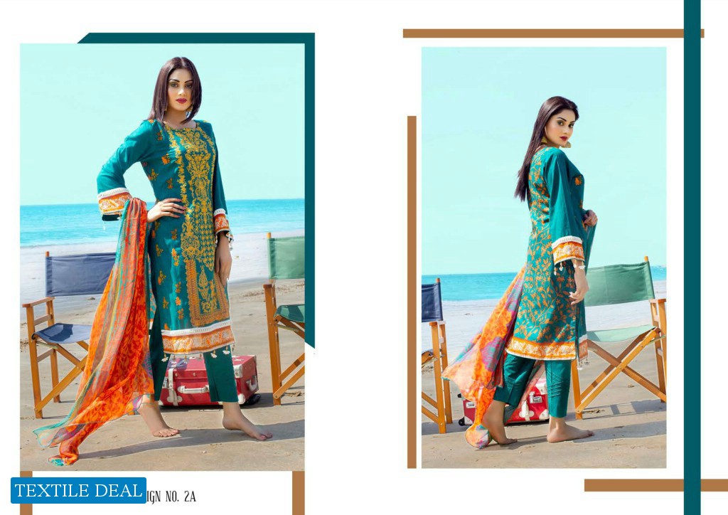 PUKHRAJ DESIGNER EMBROIDERED LAWN COLLECTION VOL-2  2020 by GM TEXTILES