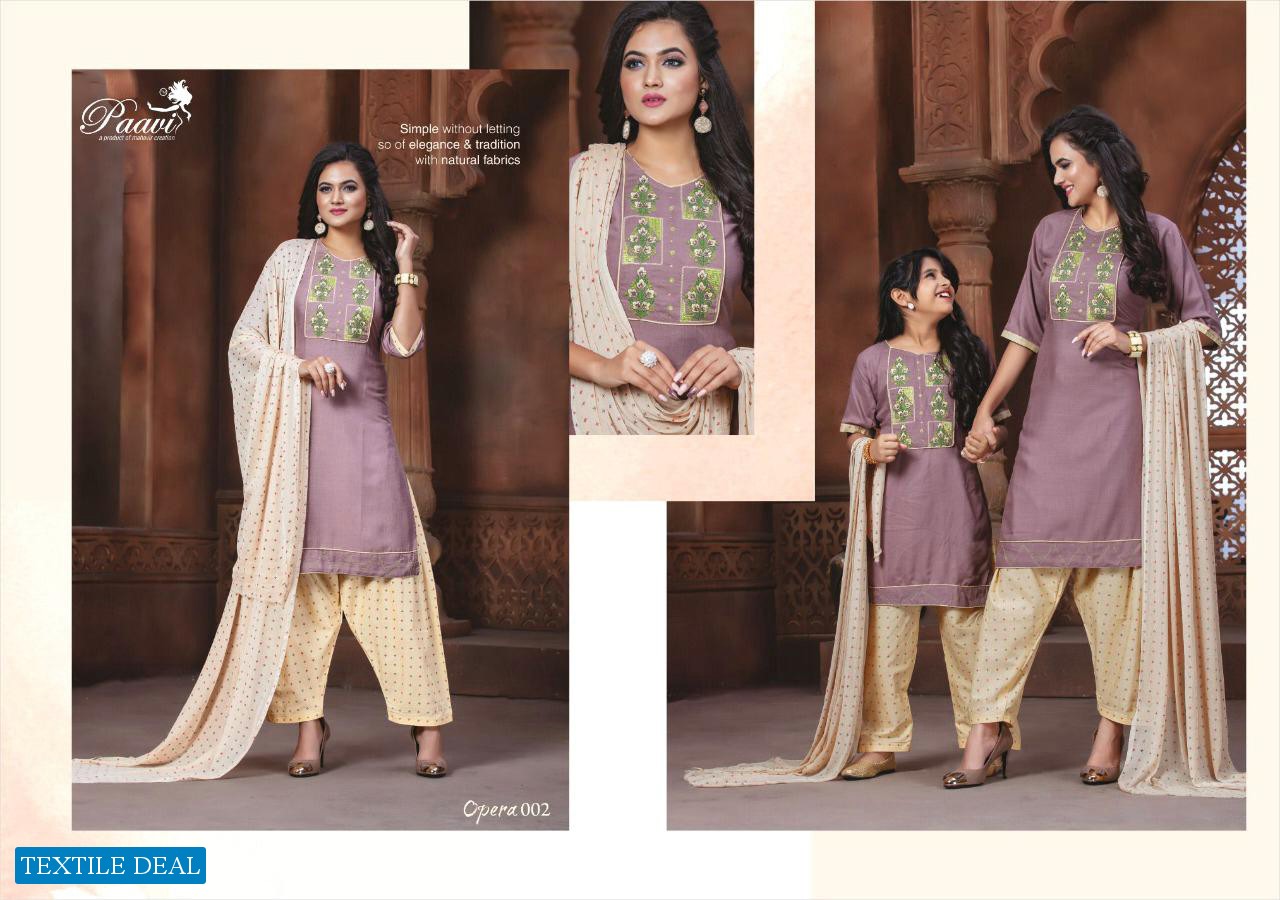 Paavi Opera Wholesale Ready Made adult And Kids Ready Made Dress