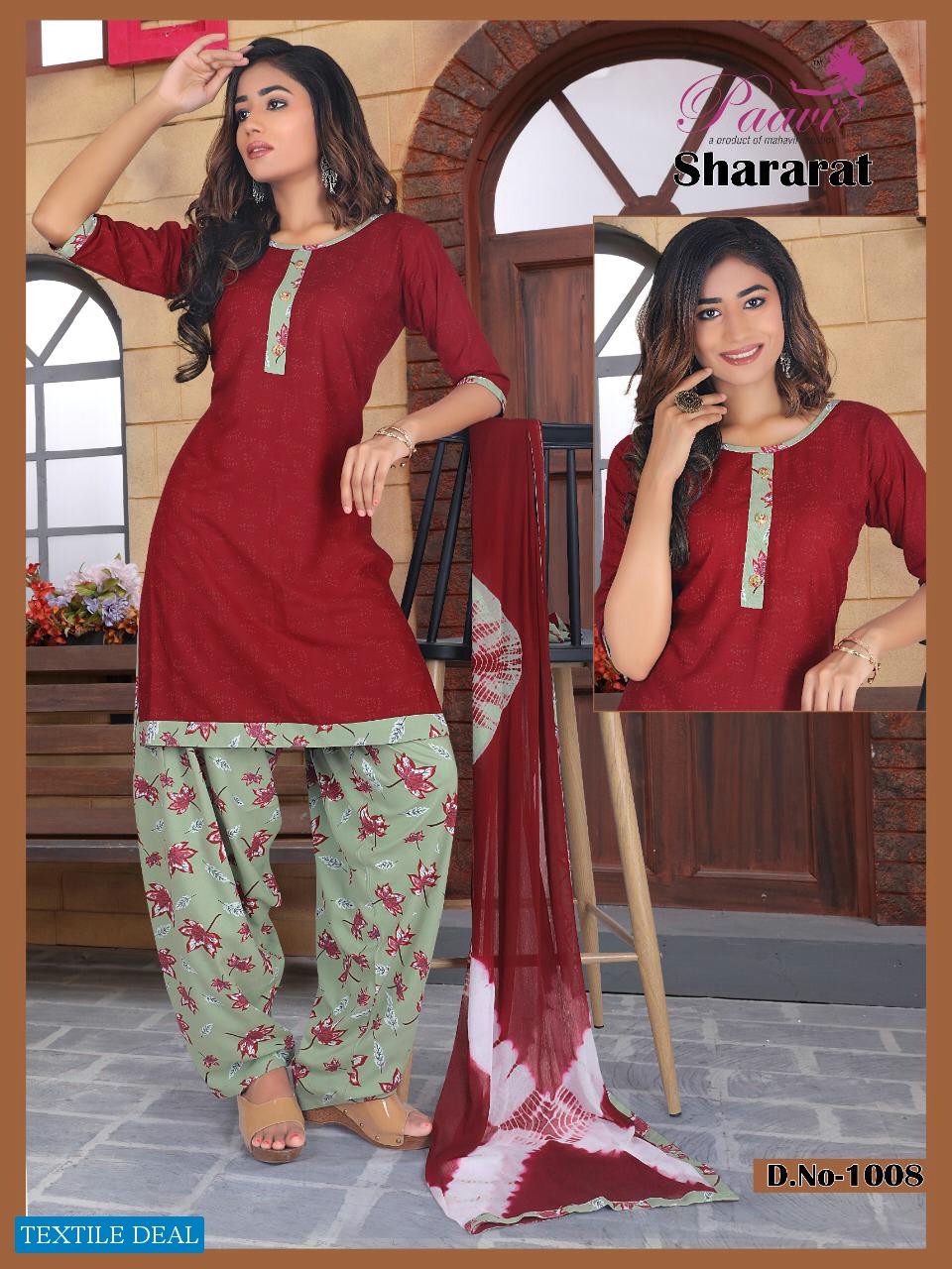 Paavi Shararat Wholesale Ready Made Top And Bottom With Dupatta