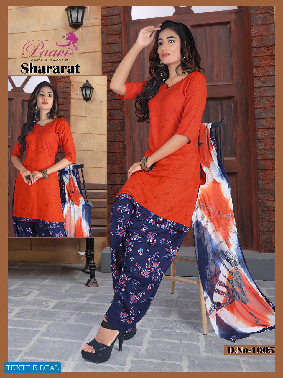 Paavi Shararat Wholesale Ready Made Top And Bottom With Dupatta