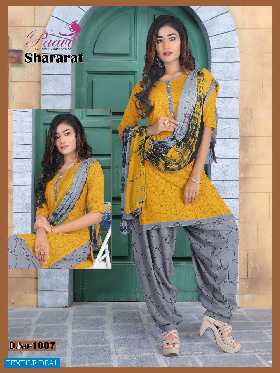 Paavi Shararat Wholesale Ready Made Top And Bottom With Dupatta