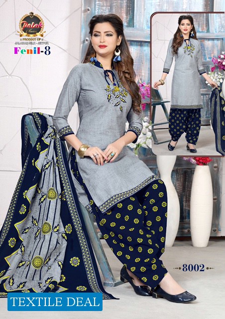 Palak Fenil Vol-8 Wholesale Cotton Printed Dress Material