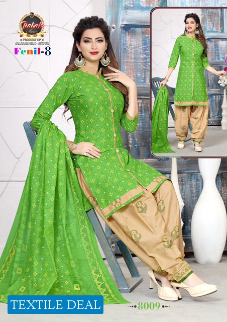 Palak Fenil Vol-8 Wholesale Cotton Printed Dress Material