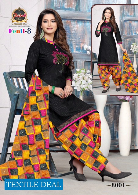 Palak Fenil Vol-8 Wholesale Cotton Printed Dress Material